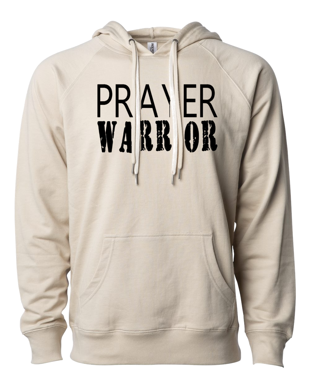 Prayer Warrior Matt. 21:22 Unisex Fitted Lightweight Sand Hoodie